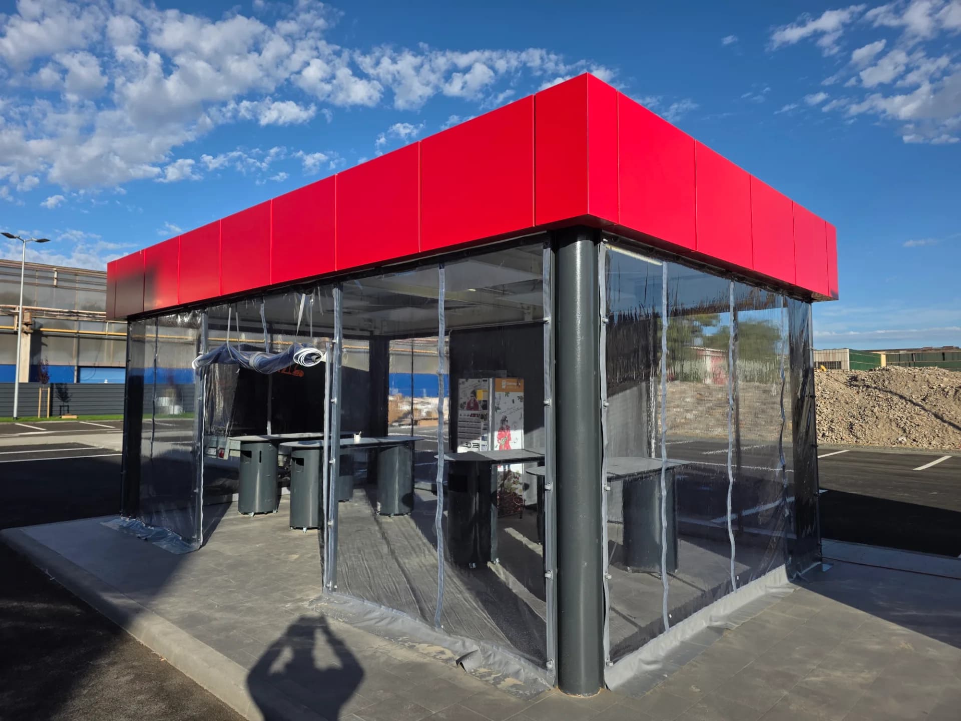 Structură metalică cort imbiss – Kaufland Bd. Lucian Blaga
