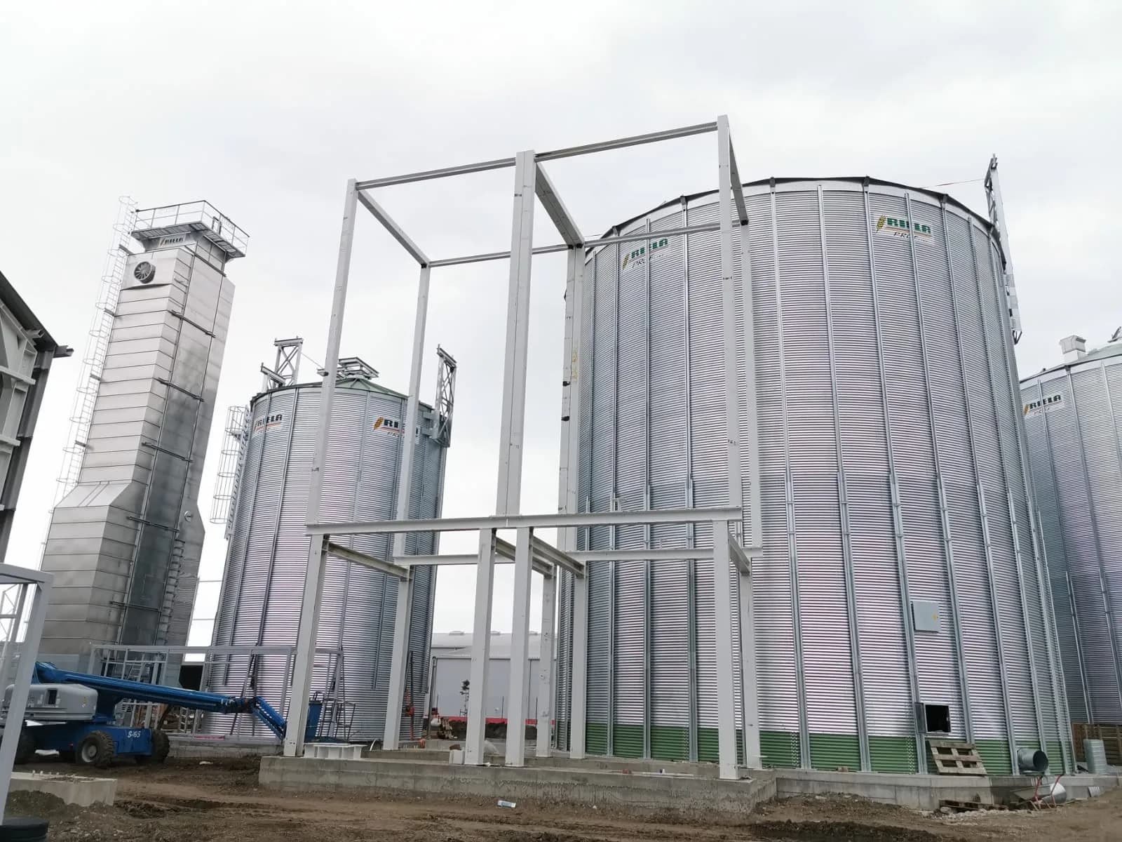 Structuri metalice auxiliare – Depozit de cereale
